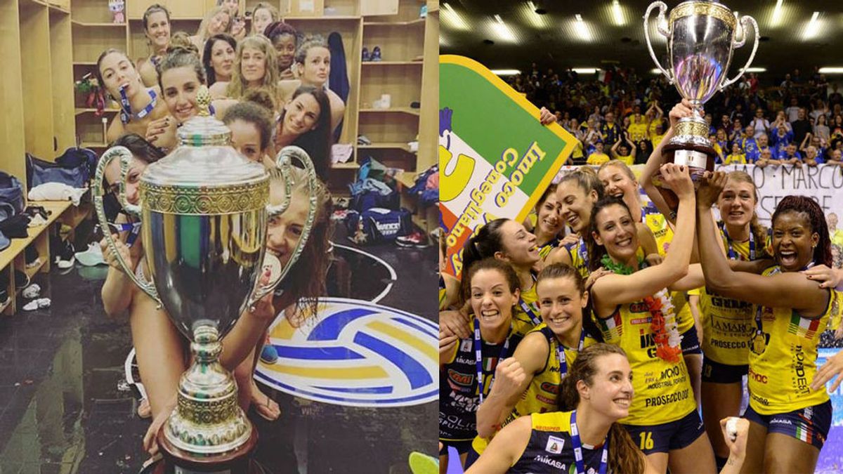 Las jugadoras del Imoco Volley Conegliano se desnudas para celebrar el título liguero Las jugadoras del Imoco Volley Conegliano se desnudas para celebrar el título liguero