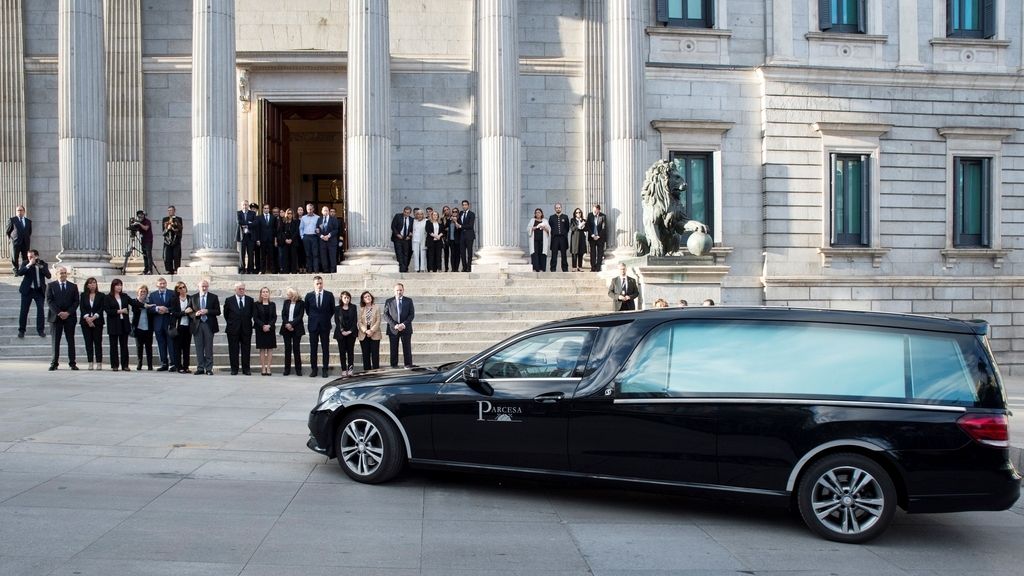 Último adiós a Rubalcaba en el Congreso de los Diputado