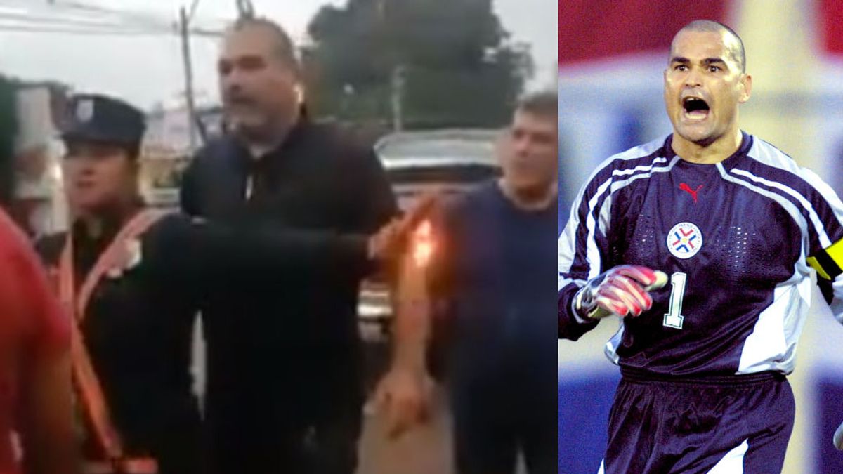 La gran bronca de Chilavert con un conductor de autobús: persecución en coche, insultos, puñetazos y una policía herida La gran bronca de Chilavert con un conductor de autobús: persecución en coche, insultos, puñetazos y una policía herida