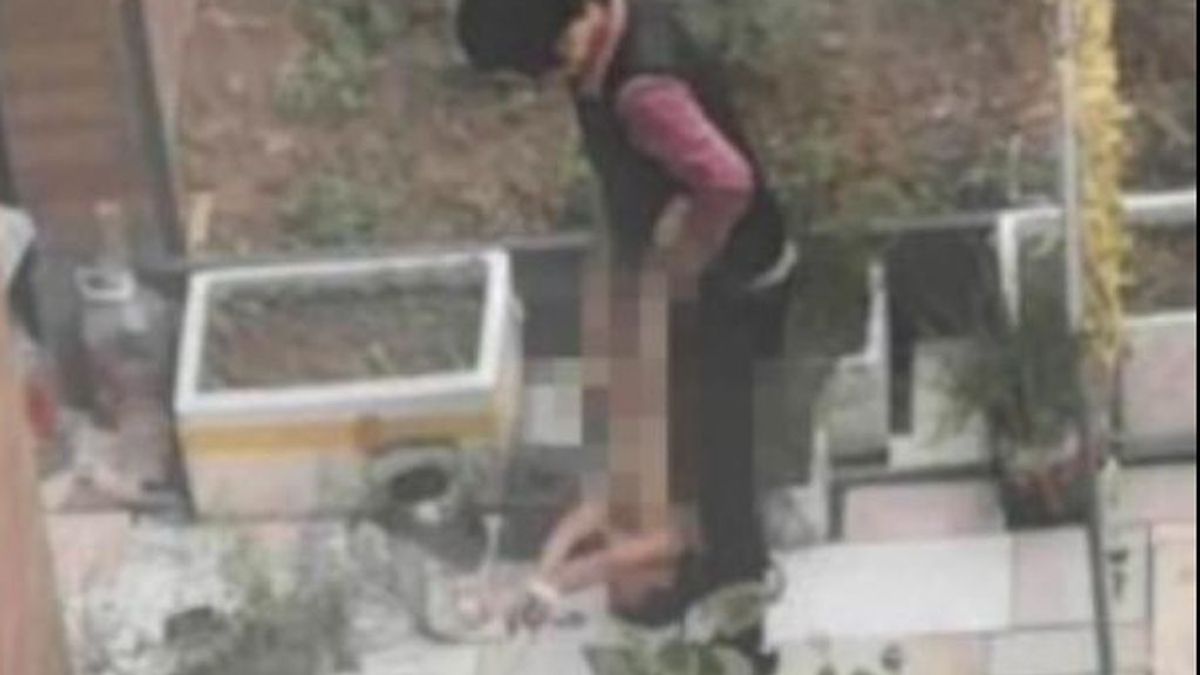 Brutal maltrato a un menor: desnuda, ata y golpea a su hijo en el balcón