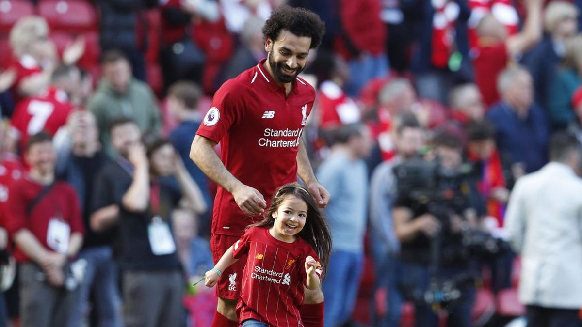 La ovación del Liverpool a la hija de Salah tras marcar un gol después de perder la Premier League