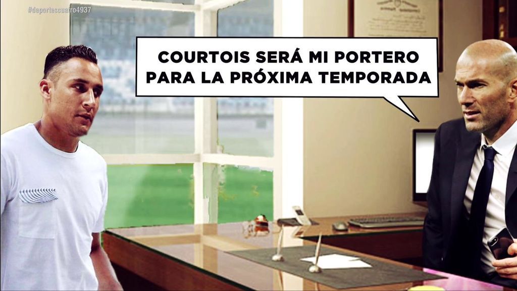 "Courtois será mi portero", los detalles de la conversación entre Keylor Navas y Zidane