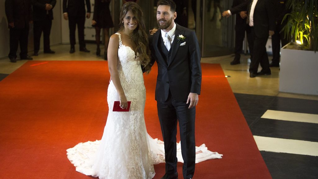 Antonela Roccuzzo y Leo Messi