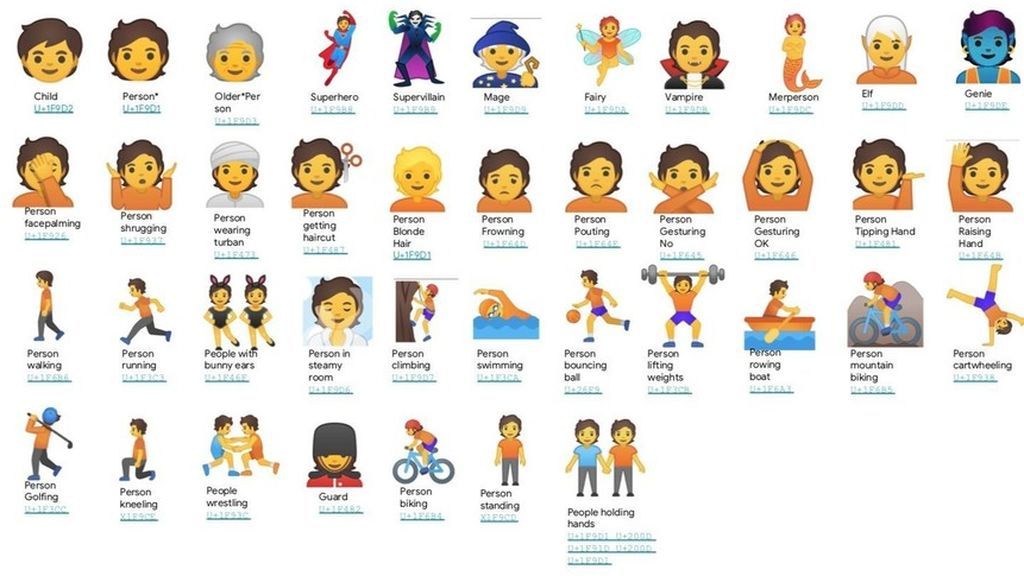 Emojis neutros que Google estrenará