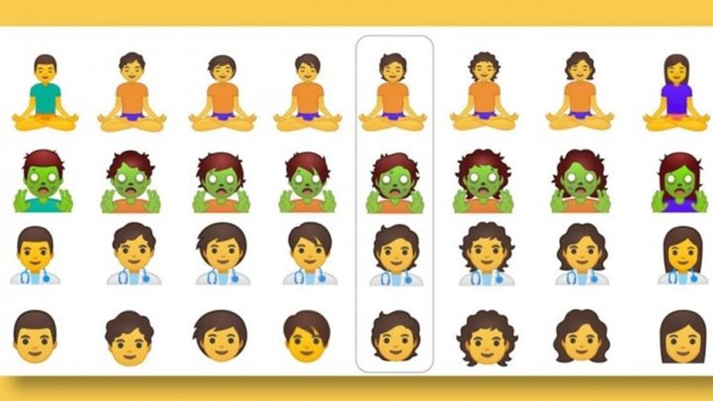 Listado de emojis neutros