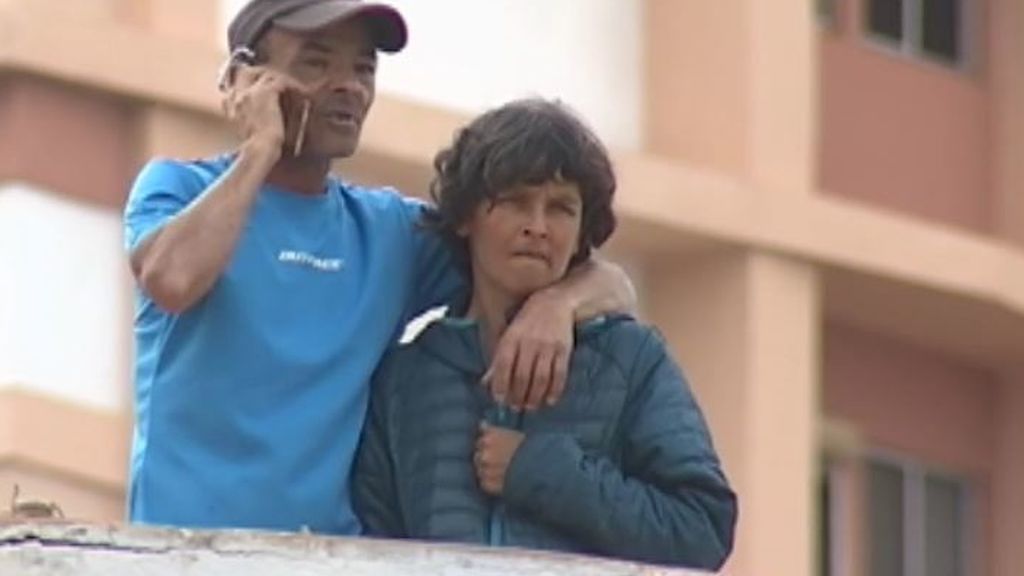 Pareja atrincherada en Las Palmas