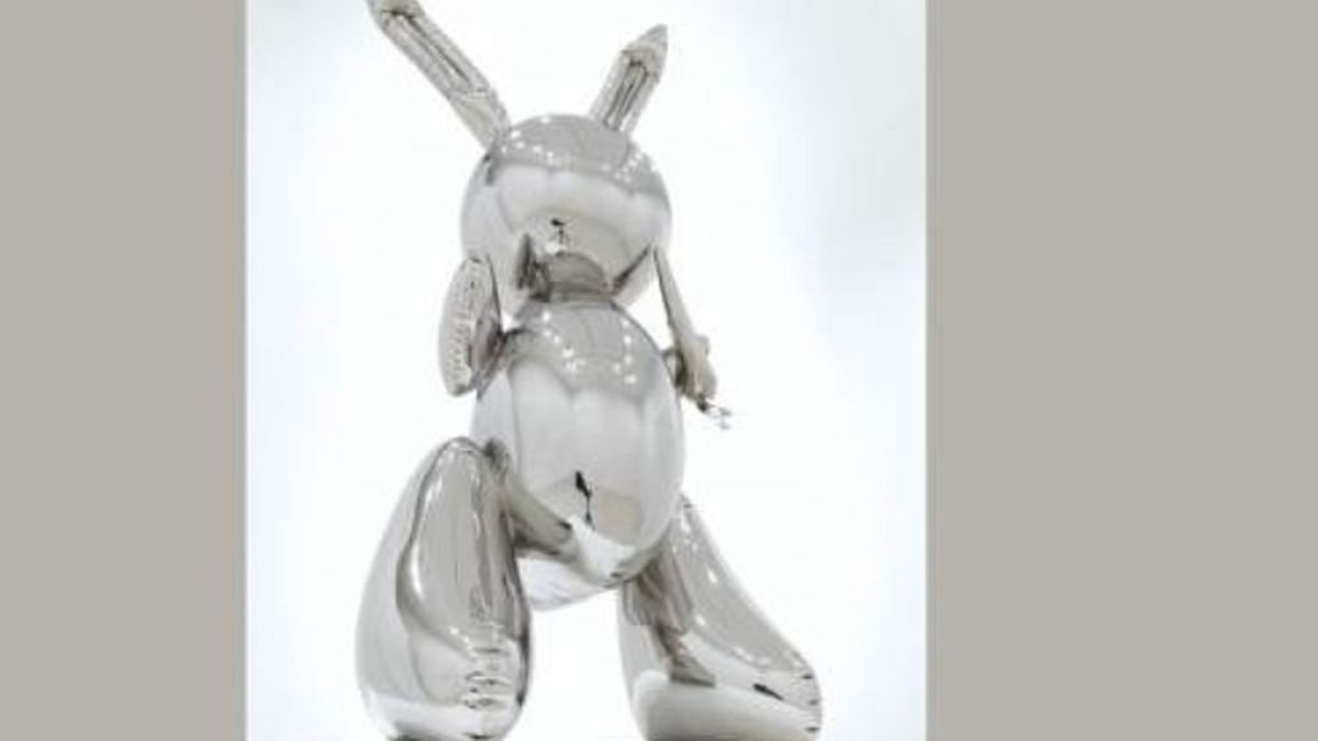 Rabbit, de acero inoxidable y poco más de un metro se vende por 91 millones ¡pobre Miguel Angel!