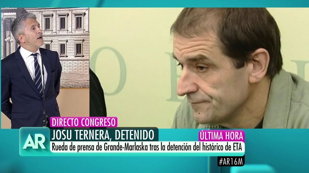 Grande-Marlaska, sobre la detención de Josu Ternera: "Le acompañaba una persona a la que se le tomará declaración"