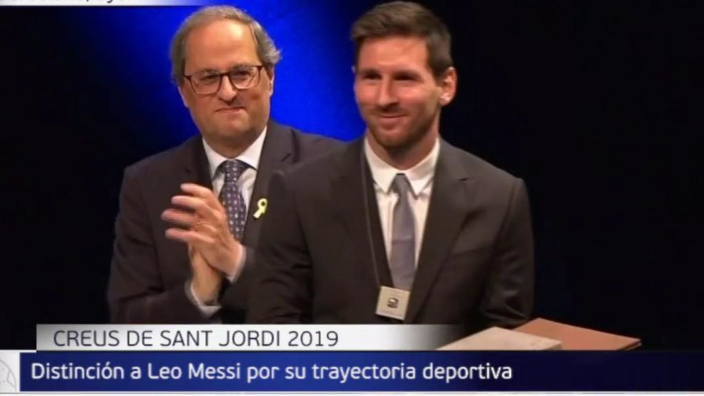 Messi, galardonado con la Cruz de Sant Jordi