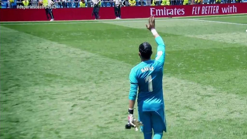 El Bernabéu, puesto en pie para despedir a Keylor Navas