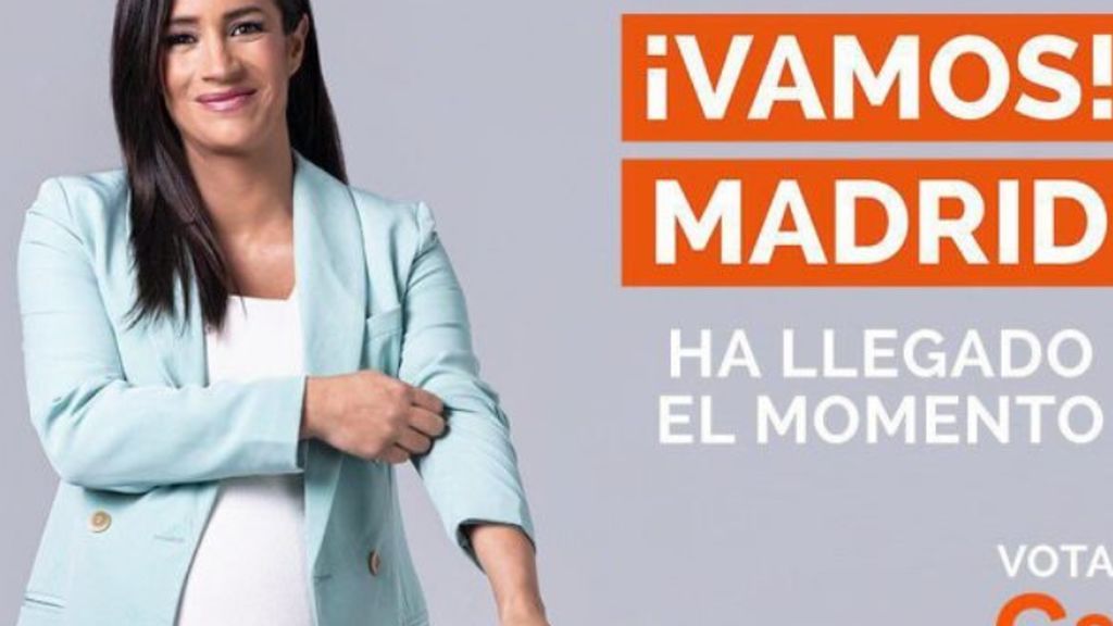 El cartel electoral de Begoña Villacís