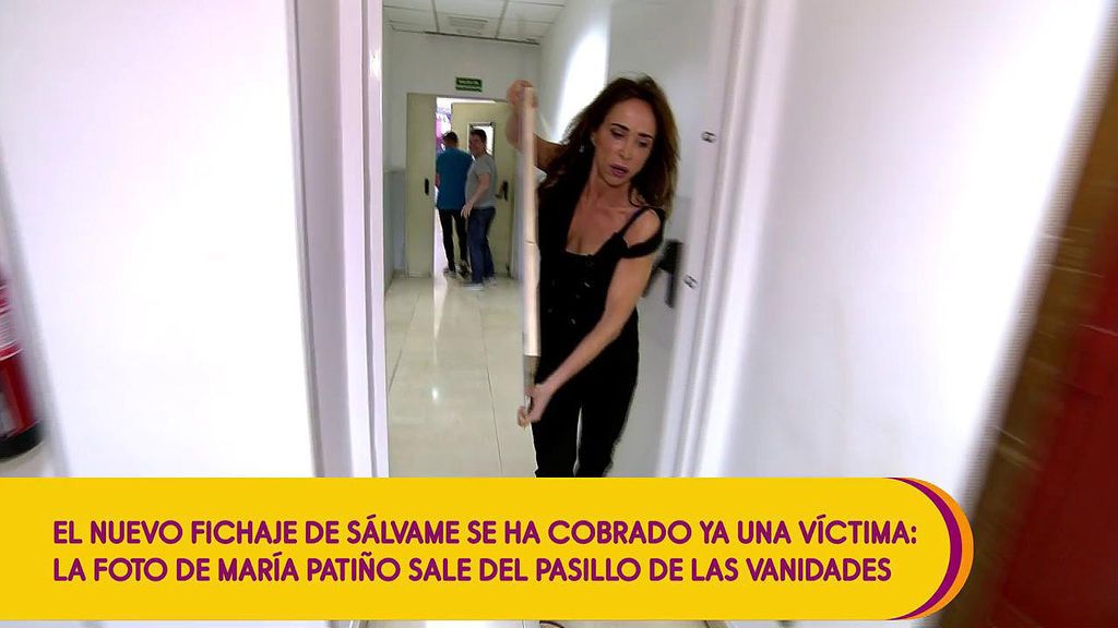 María Patiño abandona el plató corriendo e impide que retiren su foto del Pasillo de las Vanidades