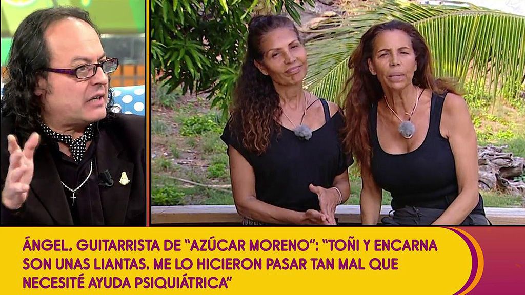 Un exguitarrista de Azúcar Moreno se derrumba contando su experiencia con las hermanas Salazar