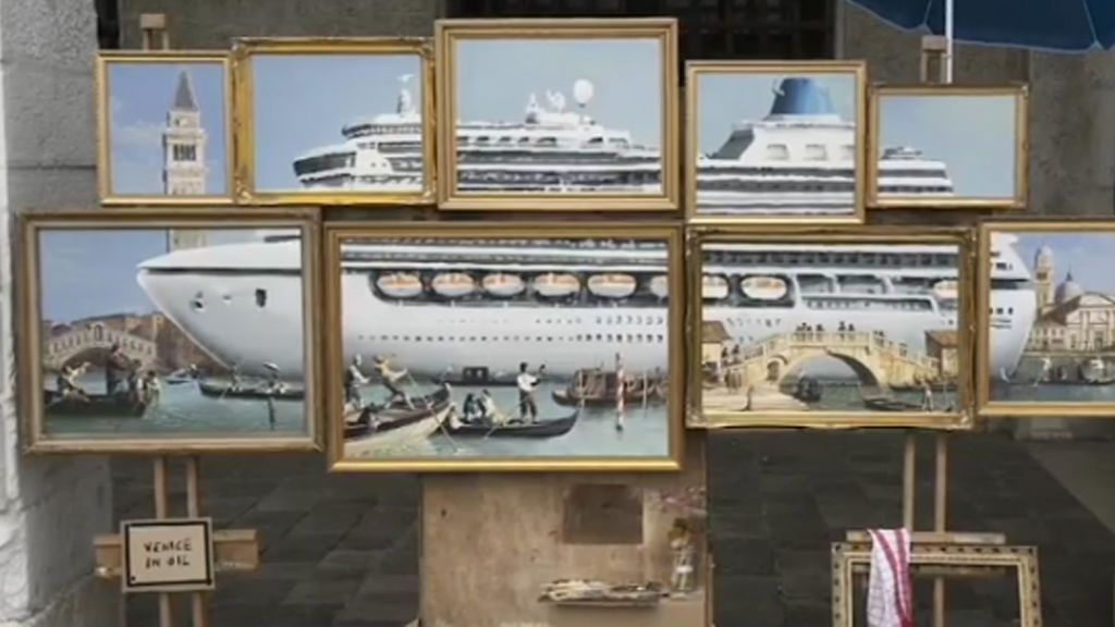 Venecia obra de Banksy