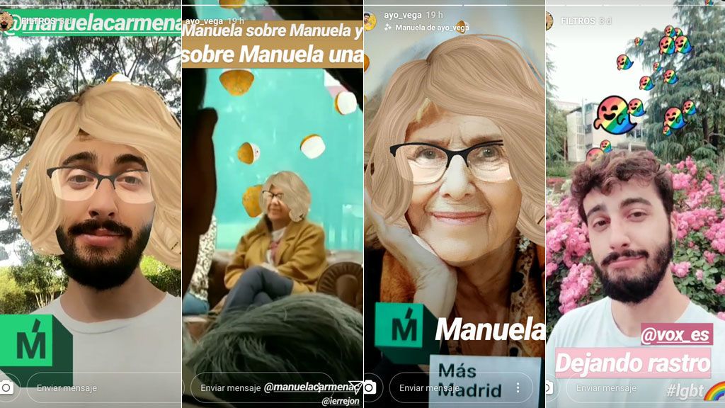 Ayo probando sus propios filtros (también en Carmena)