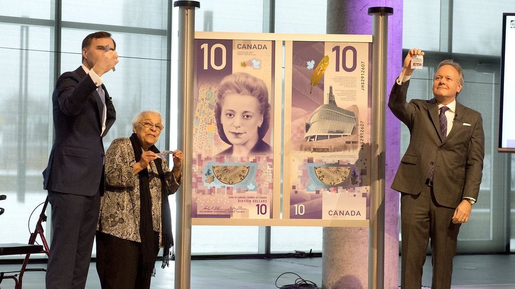 El billete de 10 dólares canadienses ha sido elegido como el mejor del mundo