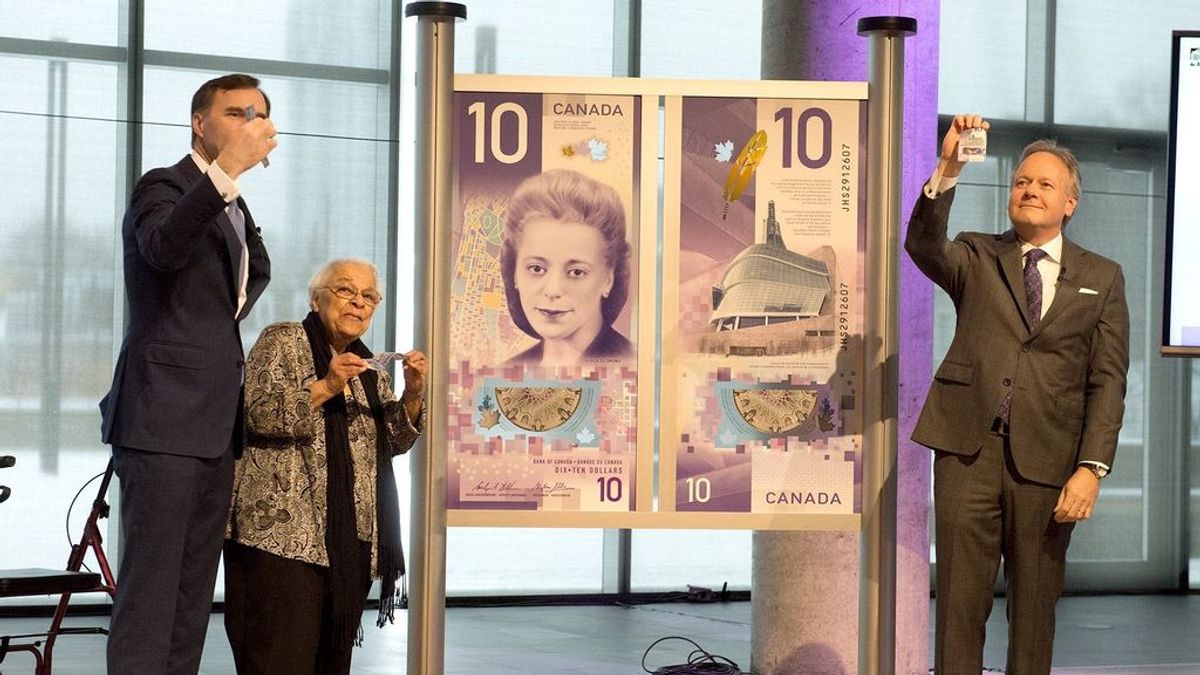 El billete de 10 dólares canadienses ha sido elegido como el mejor del mundo