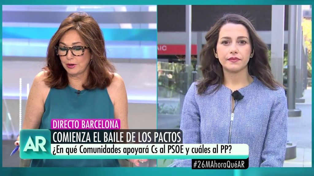 Inés Arrimadas: "Nuestro pacto prioritario va a ser con el PP"
