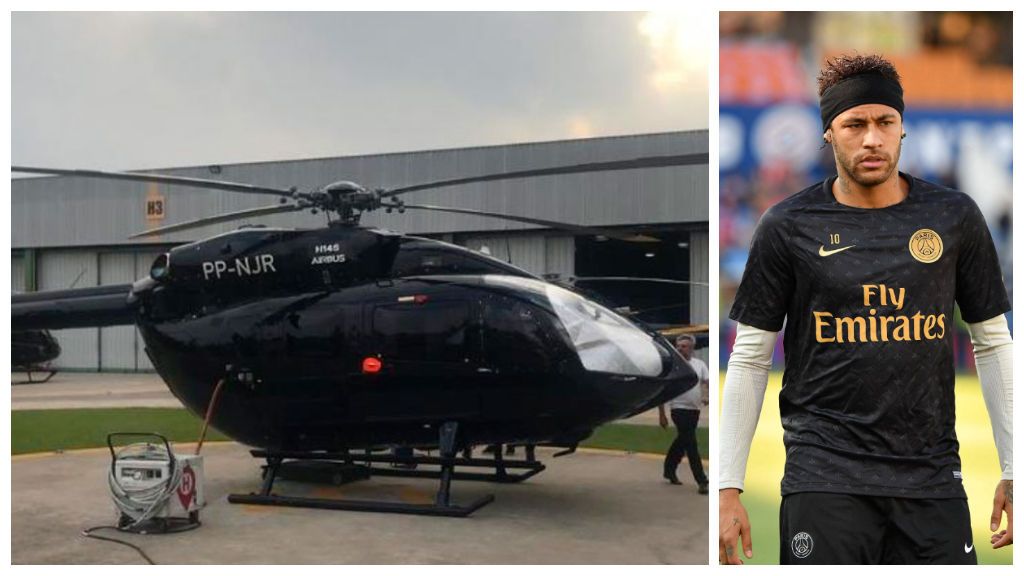 El último capricho de Neymar: Un helicóptero con el logo de Batman valorado en 13 millones de euros