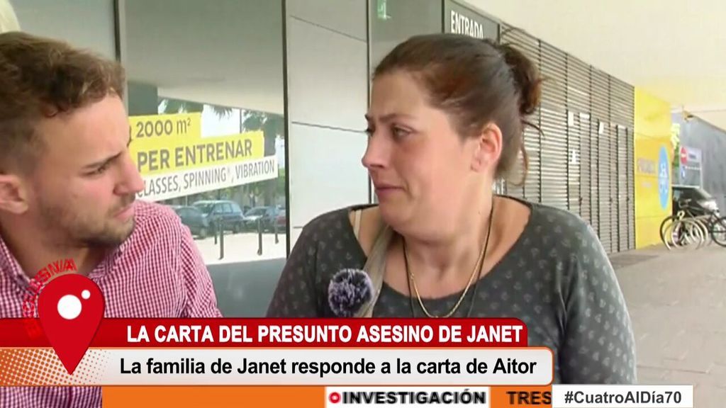 La cuñada de Janet también ha opinado sobre la carta de Aitor