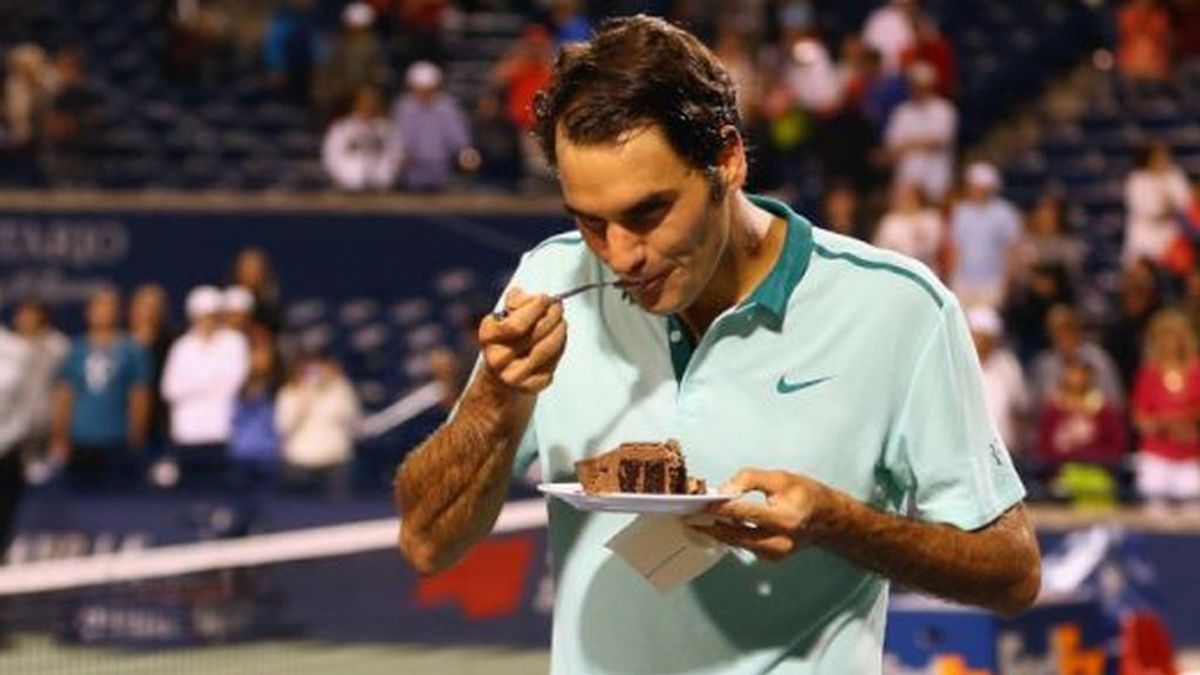 Chocolate, golosinas y helado: la 'estricta' dieta de Roger Federer