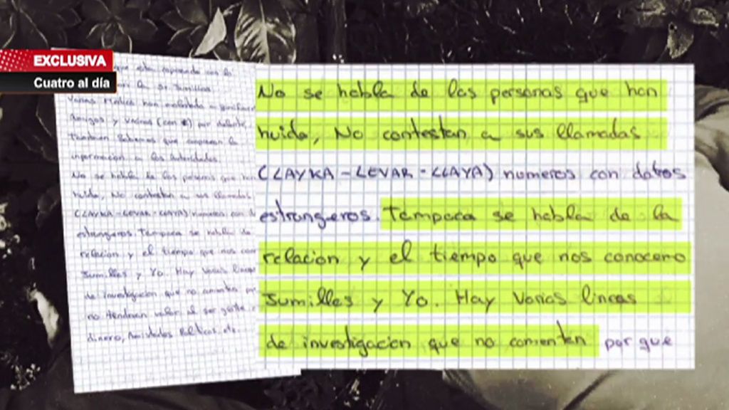 La carta íntegra de Aitor, el presunto asesino de Janet Jumillas