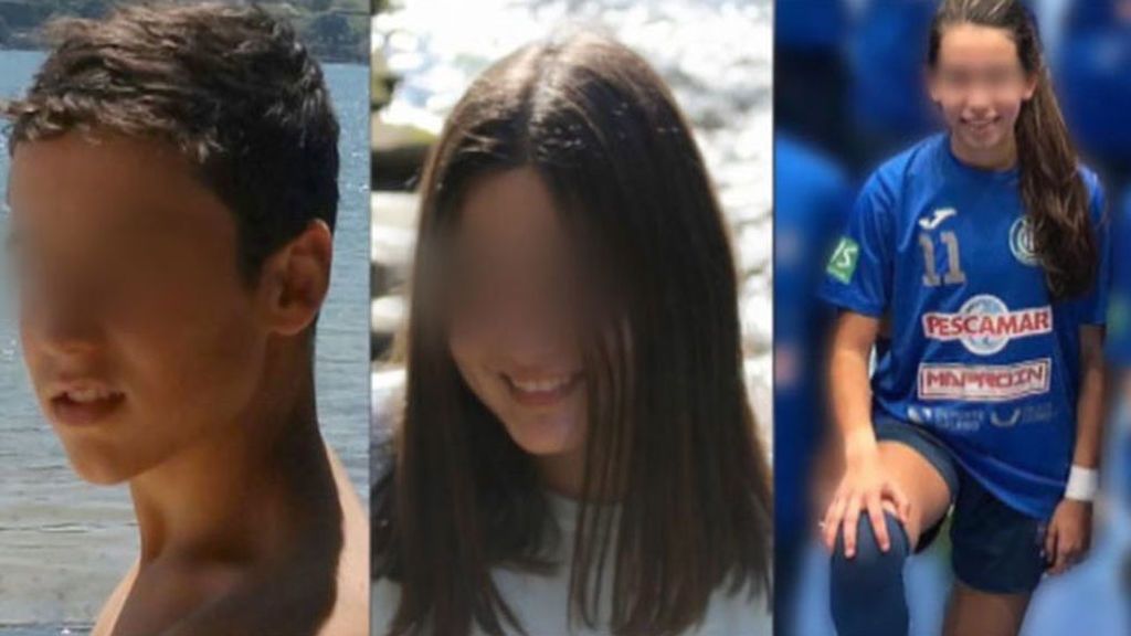 Sara, Sofía y Bieito, los tres chicos muertos en el accidente de coche de Vigo