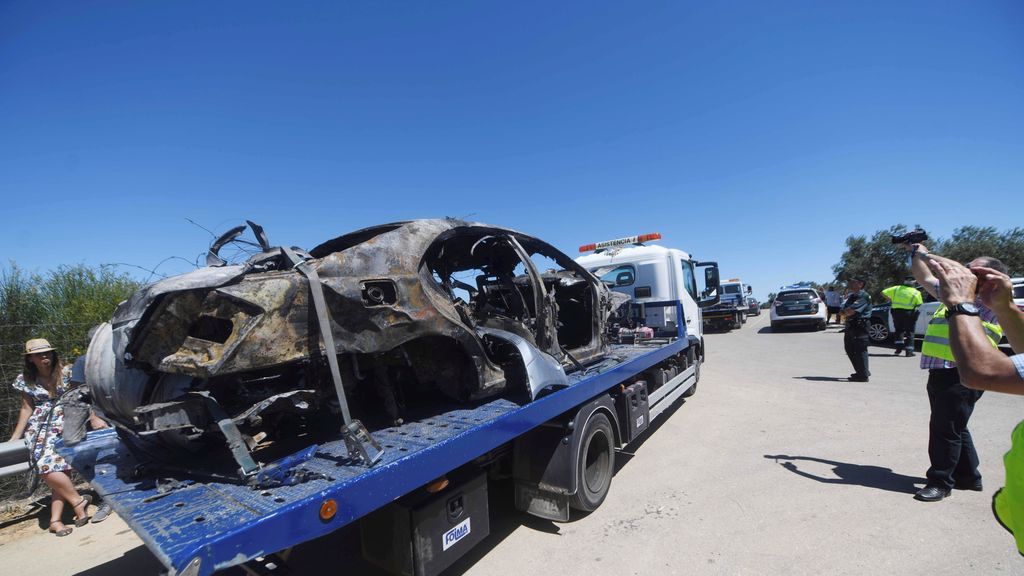 Impactantes imágenes del estado del coche accidentado en el que ha perdido la vida José Antonio Reyes