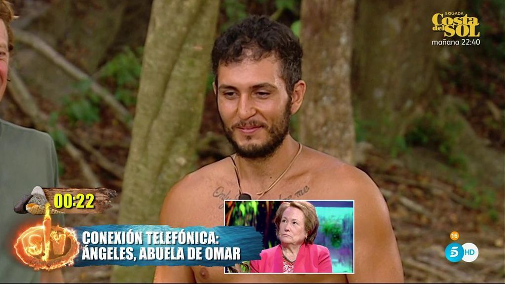 La emotiva conversación de Omar Montes con su abuela