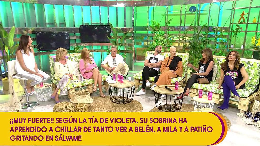 La tía de Violeta culpa a ‘Sálvame’ de los gritos de su sobrina: “Quizá lo ha aprendido de los colaboradores”