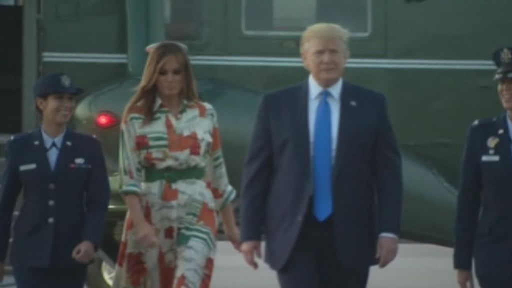 El llamativo guiño de Melania Trump en su visita a Londres