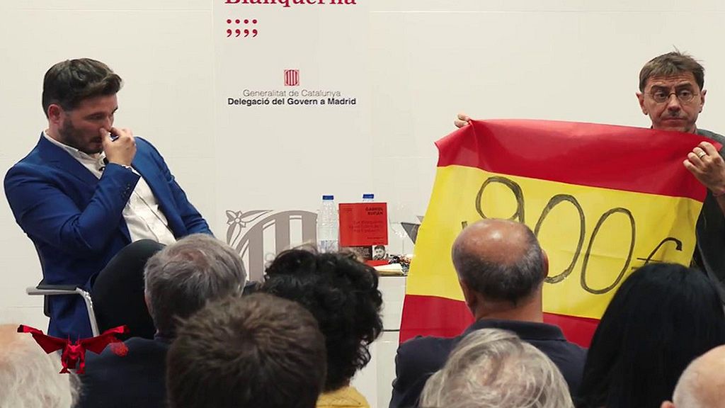 Rufían y Monedero hablan de sus rivales y de la bandera de España