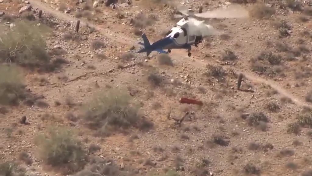 Accidentado rescate en las montañas de Phoenix (Arizona)