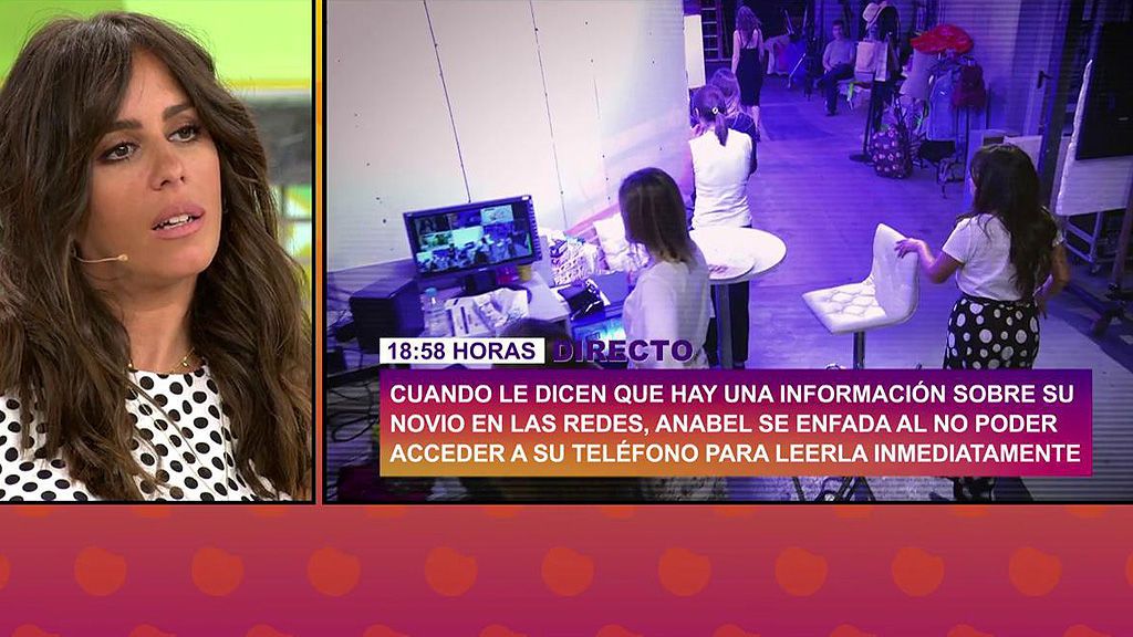 El monumental mosqueo de Anabel Pantoja cuando Cristina Soria le deja sin móvil todo el programa