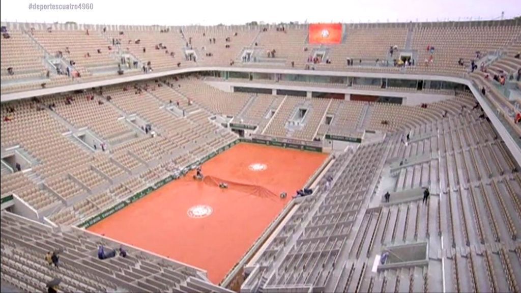 La lluvia amenaza el Federer - Nadal de semifinales de Roland Garros y la final podría jugarse el lunes
