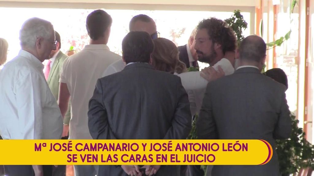 José Antonio León y María José Campanario, cara a cara en el juzgado: Las lágrimas de ella y el feo gesto de Jesulín