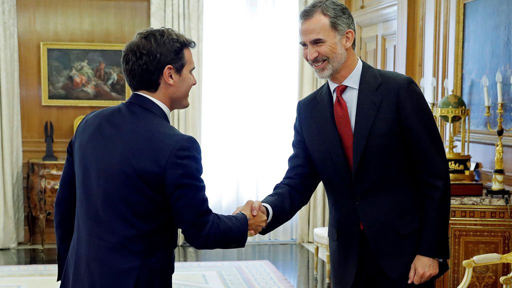 Albert Rivera, recibido por el rey Felipe VI en Zarzuela