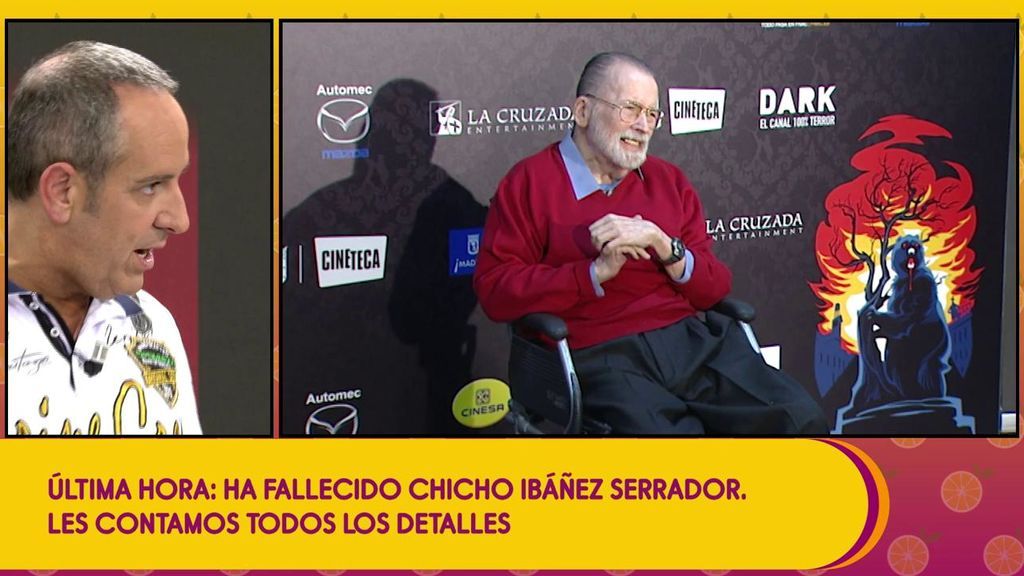 ‘Sálvame’ llora la pérdida de uno de los grandes del cine y la televisión: Chicho Ibáñez Serrador se despide a sus 83 años