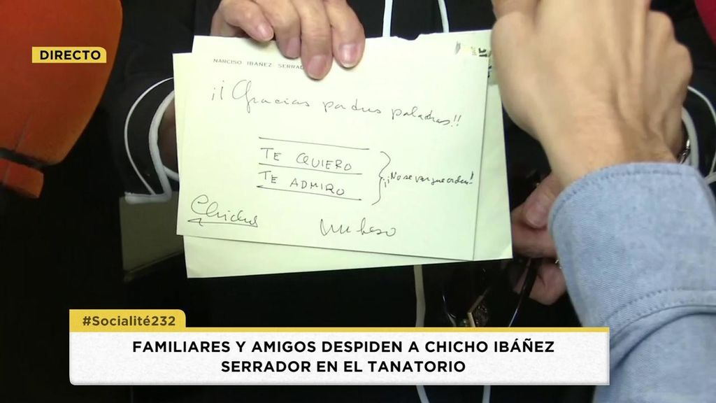 María Teresa Campos abre su corazón y comparte la carta más emotiva que le dejó Chicho Ibáñez Serrador