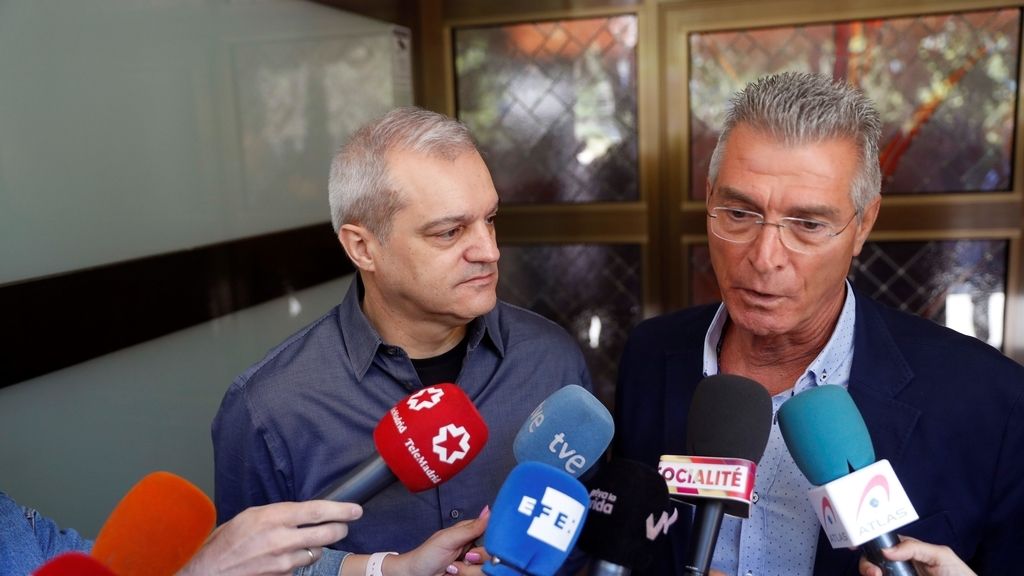 El presentador Ramón Bilbao y el humorista Manuel Sarria