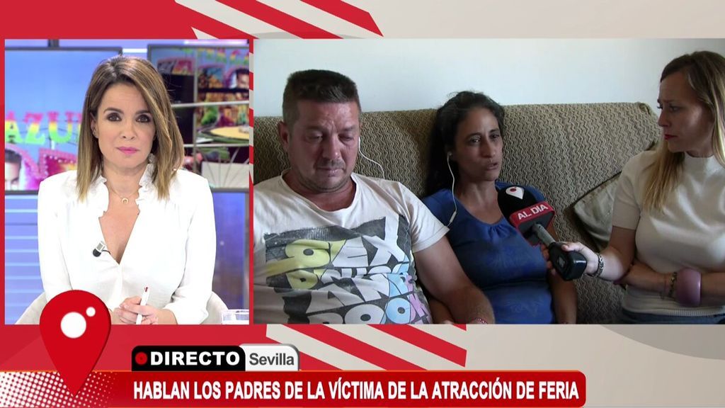 Padres de uno de los heridos por la atracción en la feria de Sevilla: “Utilizaban a menores para instalar la atracción”