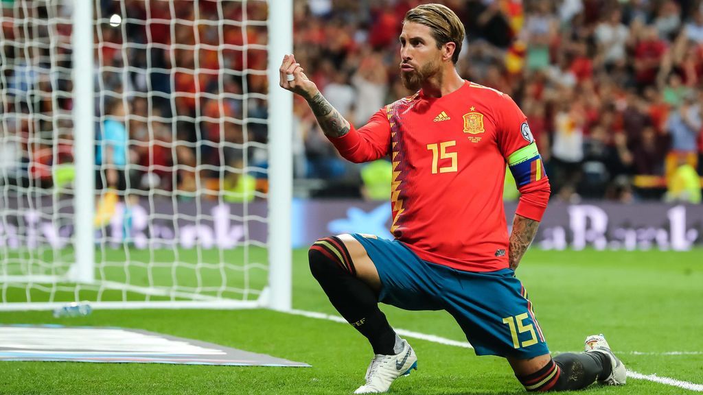 La especial dedicatoria de Sergio Ramos a su futura mujer tras marcar un penalti con la Selección