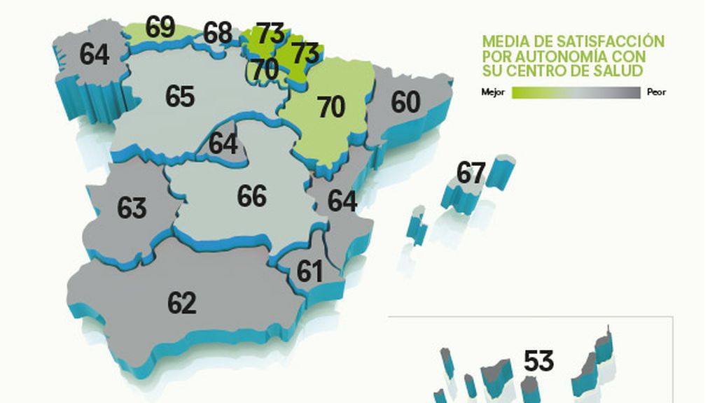 Mapa satisfacción por Autonomía