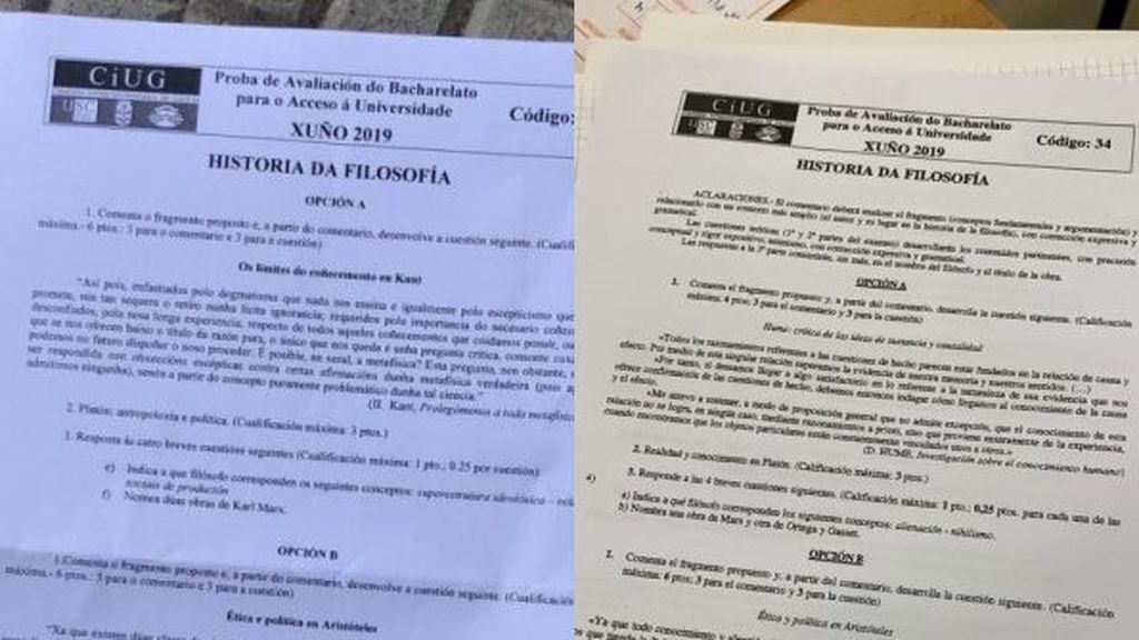 Diferencias y similitudes entre el antiguo y el nuevo examen de Filosofía en Galicia Diferencias y similitudes entre el antiguo y el nuevo examen de Filosofía en Galicia