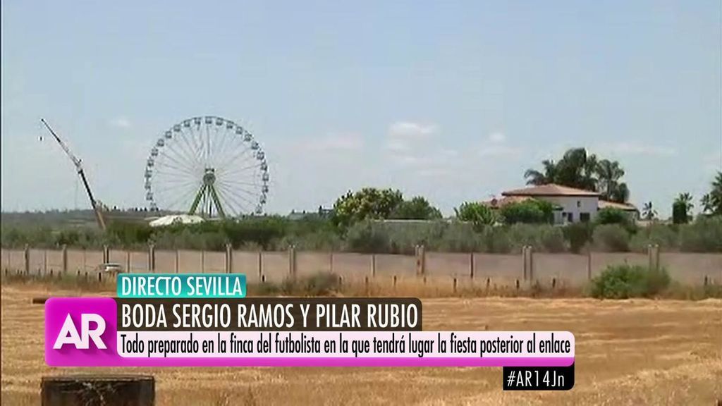 Noria, aerodromo e inhibidor de drones: más detalles sobre la boda de Sergio Ramos y Pilar Rubio