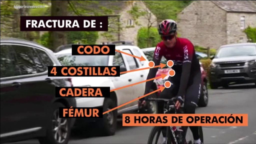 La declaración de uno de los testigos del accidente de Froome contra un muro: “Podía haber muerto”