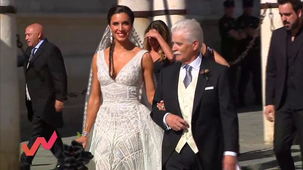 La llegada de Pilar Rubio a la Catedral