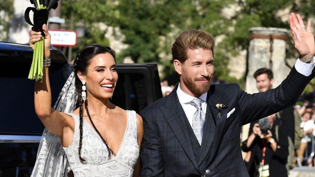 Besos, caricias y lágrimas: la salida de Pilar Rubio y Sergio Ramos como marido y mujer