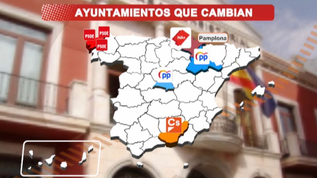 Consulta el mapa de las alcaldías de España: Sorpresa en varios ayuntamientos
