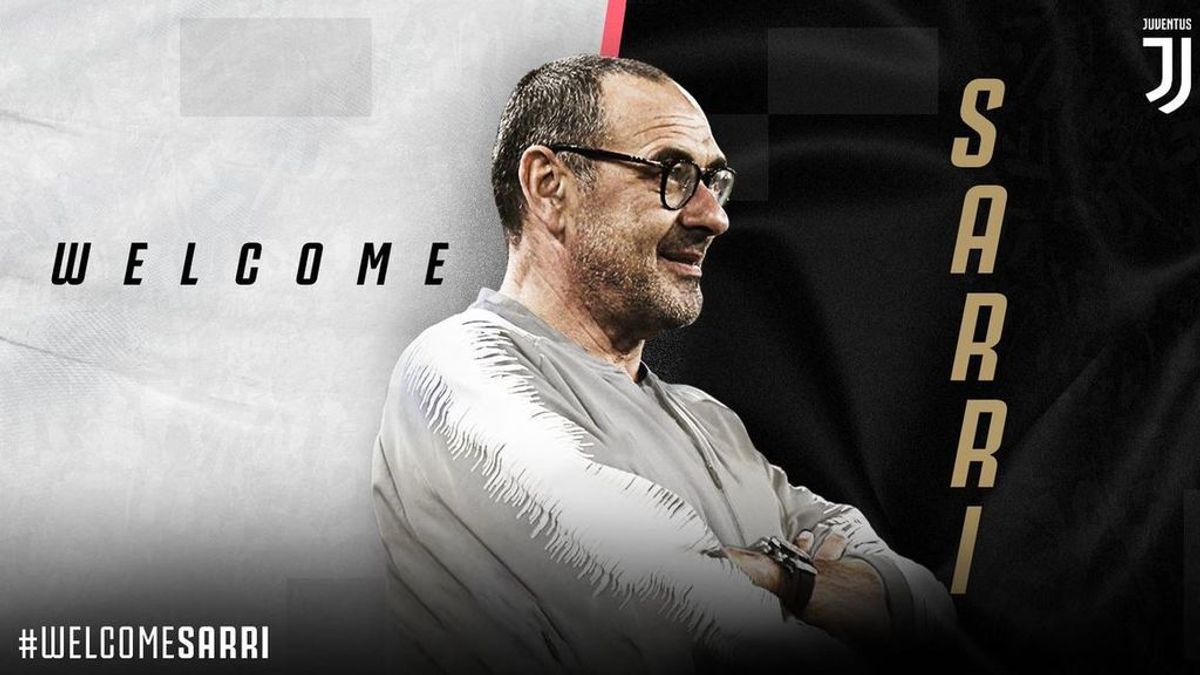 Maurizio Sarri, nuevo entrenadaor de la Juventus Maurizio Sarri, nuevo entrenadaor de la Juventus